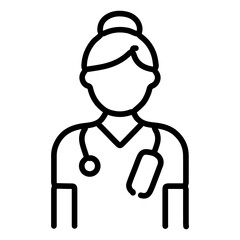 Burn Care Nurse icon vector image. Can be used for Nursing.