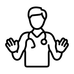 Disaster Medical Team icon vector image. Can be used for Public Services.