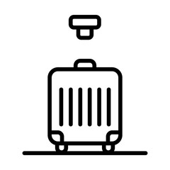 Explosive Detection Unit icon vector image. Can be used for Public Services.