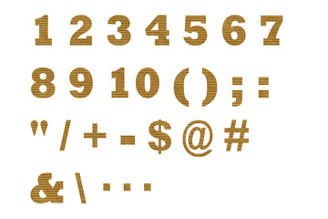 数字 3 ボーダーの古紙のテクスチャー