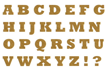 アルファベット 3 大文字 ボーダーの古紙のテクスチャー