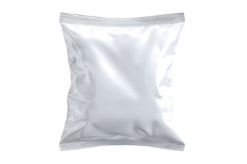 Sleek Silver Foil Pouch Mockup Against Black Backdrop For Product Packaging Design Presentations