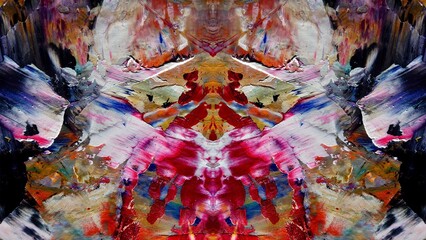 Abstract art background . Hand painting artwork on canvas .