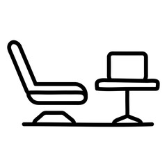 Networking Lounge icon vector image. Can be used for Coworking Space.