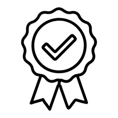 Certification Seal icon vector image. Can be used for Compliance And Regulation.