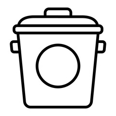 Compost Bin icon vector image. Can be used for Agriculture.