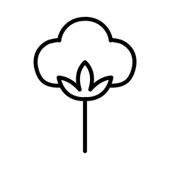 Cotton Plant icon vector image. Can be used for Agriculture.