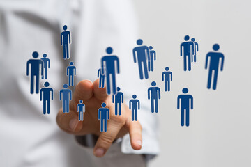 Visual representation of connection, community and teamwork. Great for business, social concepts. A creative im