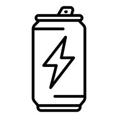 Energy Drink icon vector image. Can be used for Bar.