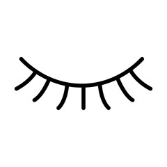 Obraz premium False Eyelashes icon vector image. Can be used for Cosmetology.