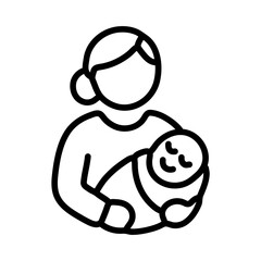 Postnatal Care icon vector image. Can be used for Maternity.