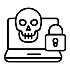 Cybercrime icon vector image. Can be used for Crime Investigation.