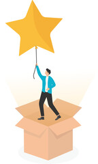 Think outside the box to change business for the better, self motivation to develop creativity or innovation for working concept. 
