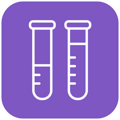 Vector Design Test Tubes Icon Style