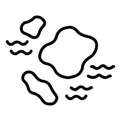 Archipelago icon vector image. Can be used for Geography.