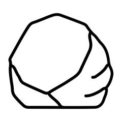 Boulder icon vector image. Can be used for Geography.