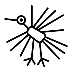 Geoglyph icon vector image. Can be used for Archeology.