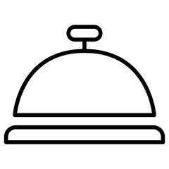 Fototapeta premium Call Bell icon vector image. Can be used for Nursing Home.