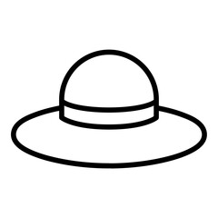 Sun Hat icon vector image. Can be used for Nursing Home.