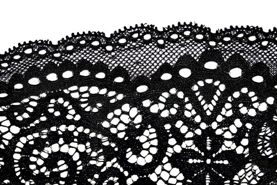 Transparent overlay background of a lace lacy fabric weaved texture