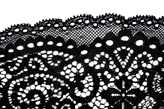 Transparent overlay background of a lace lacy fabric weaved texture