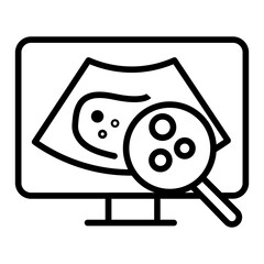 Nodule Detection icon vector image. Can be used for Tuberculosis.