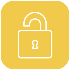 Vector Design Unlocked Icon Style