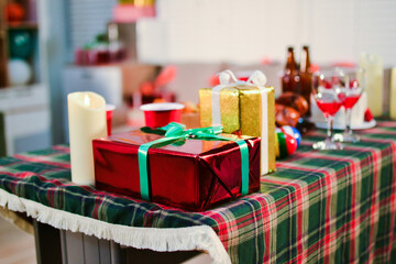 People having fun at Halloween party