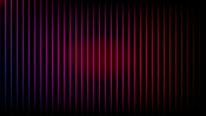 Gradient Vertical Lines Glowing with Neon Light Abstract Background Design