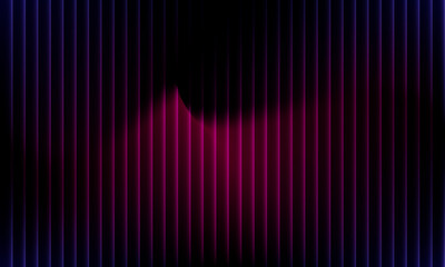 Neon illuminated vertical lines creating a futuristic abstract background design