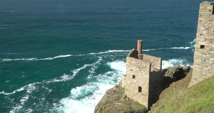 Botallack tin mines in Cornwall, UK