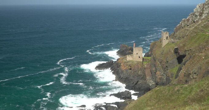 Botallack tin mines in Cornwall, UK