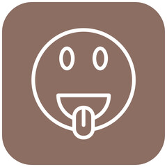 Vector Design Tongue Out Icon Style