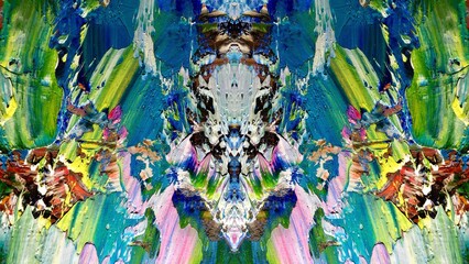 Abstract art background . Hand painting artwork on canvas .