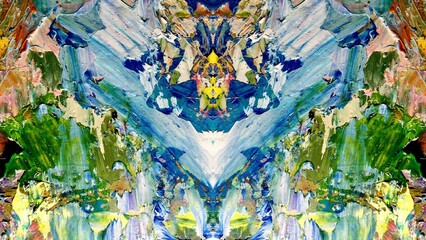 Abstract art background . Hand painting artwork on canvas .