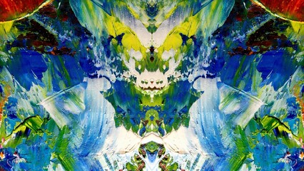 Abstract art background . Hand painting artwork on canvas .