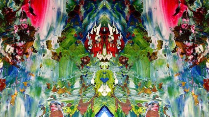 Abstract art background . Hand painting artwork on canvas .