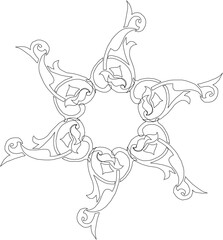 sketch vector illustration silhouette design icon symbol ornament decoration decoration mandala abstract modern classic vintage ethnic symmetric 