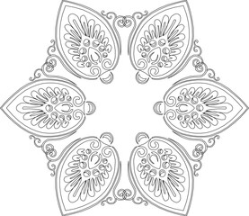 sketch vector illustration silhouette design icon symbol ornament decoration decoration mandala abstract modern classic vintage symmetric 