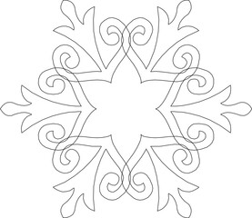 sketch vector illustration silhouette design icon symbol ornament decoration decoration mandala abstract modern classic vintage ethnic traditional symmetric 