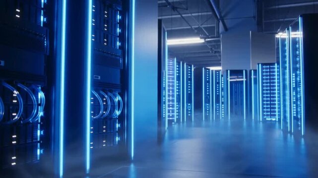 Data Center Infrastructure & Security | Cloud Computing Server Room | Enterprise IT Infrastructure