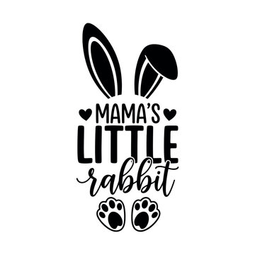 Mama s little rabbit easter bunny ears silhouette