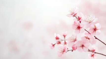 Obraz premium 41.Cherry Blossoms Branch with Mount Fuji Background