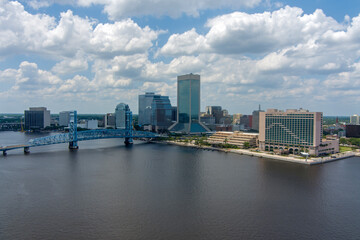 Naklejka premium Drone photography of Jacksonville, Florida