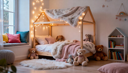 Cozy Kids Bedroom Dream create with ai
