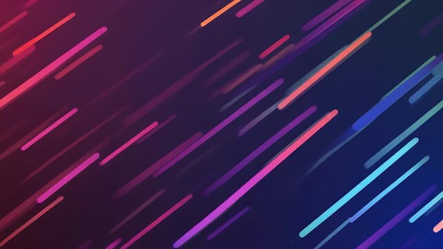 Dynamic digital motion background featuring vibrant diagonal lines and light streaks in a modern abstract design, perfect for technology, web, and graphic projects