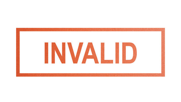 INVALID. stamp with rough texture, rectangular frame.