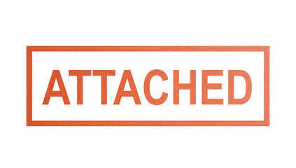 ATTACHED. stamp with rough texture, rectangular frame.