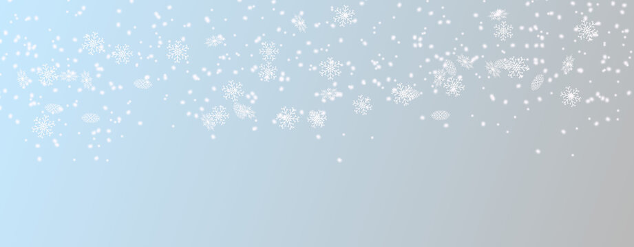 Falling snowflakes 