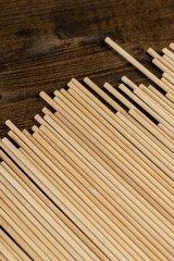 Thin round sticks are used as supports for indoor or other agricultural plants or for cooking, thin long sticks made of bamboo have a wide range of applications from cooking